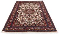 Morgenland Wollteppich Bidjar Medaillon Beige 222 x 134 cm, rechteckig, 1,5 mm Höhe, Unikat mit Zertifikat