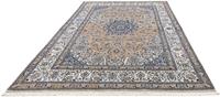 Morgenland Wollteppich Nain 9la Durchgemustert Beige 295 x 202 cm, rechteckig, 0,6 mm Höhe, Unikat mit Zertifikat