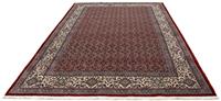 Morgenland Wollteppich Moud Durchgemustert Rosso 300 x 199 cm, rechteckig, 1 mm Höhe, Unikat mit Zertifikat