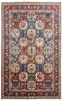 Morgenland Wollteppich Bachtiar Felder Ruggine 319 x 204 cm, rechteckig, 1 mm Höhe, Unikat mit Zertifikat