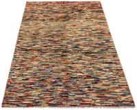 Morgenland Wollteppich Streifen Multicolore 173 x 119 cm, rechteckig, 0,8 mm Höhe, Handgeknüpft
