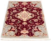 Morgenland Wollteppich Keshan Medaillon Beige 352 x 248 cm, rechteckig, 1 mm Höhe, Unikat mit Zertifikat
