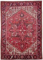 Morgenland Wollteppich Heriz Medaillon 335 x 240 cm, rechteckig, 1 mm Höhe, Unikat mit Zertifikat