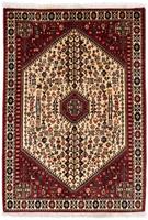 Morgenland Wollteppich Abadeh Medaillon Beige 153 x 106 cm, rechteckig, 1 mm Höhe, Handgeknüpft