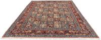 Morgenland Wollteppich Moud Felder Rosso chiaro 298 x 204 cm, rechteckig, 1 mm Höhe, Unikat mit Zertifikat