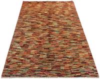 Morgenland Wollteppich Streifen Multicolore 179 x 117 cm, rechteckig, 0,8 mm Höhe, Handgeknüpft