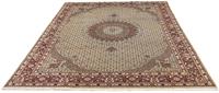 Morgenland Wollteppich Moud Figurativ Rosso scuro 302 x 202 cm, rechteckig, 1 mm Höhe, Unikat mit Zertifikat