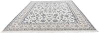Morgenland Wollteppich Nain 6la Blumenmuster Argento 303 x 250 cm, rechteckig, 0,6 mm Höhe, Unikat mit Zertifikat