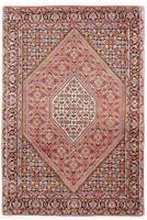 Morgenland Wollteppich Bidjar - Zanjan Medaillon 140 x 87 cm, rechteckig, 1,5 mm Höhe, Handgeknüpft