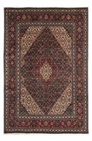 Morgenland Wollteppich Hamadan Medaillon Marrone 295 x 195 cm, rechteckig, 1 mm Höhe, Unikat mit Zertifikat