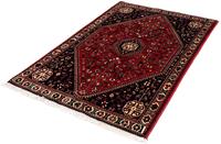 Morgenland Wollteppich Abadeh Medaillon Blu scuro 156 x 99 cm, rechteckig, 1 mm Höhe, Handgeknüpft