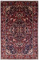 Morgenland Wollteppich Bachtiar Durchgemustert Blu scuro 320 x 207 cm, rechteckig, 1 mm Höhe, Unikat mit Zertifikat