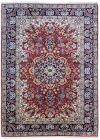 Morgenland Wollteppich Keshan Medaillon Ruggine 288 x 208 cm, rechteckig, 1 mm Höhe, Unikat mit Zertifikat