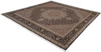 Morgenland Wollteppich Nain - 9la Blumenmuster Blu scuro 85 x 58 cm, rechteckig, 0,6 mm Höhe, Handgeknüpft