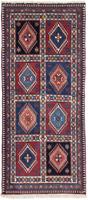 Morgenland Wollteppich Abadeh Durchgemustert Rosso scuro 146 x 112 cm, rechteckig, 1 mm Höhe, Handgeknüpft