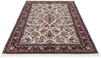 Morgenland Wollteppich Bidjar Blumenmuster Beige 208 x 133 cm, rechteckig, 1,5 mm Höhe, Unikat mit Zertifikat