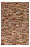 Morgenland Wollteppich Streifen Multicolore 178 x 119 cm, rechteckig, 0,8 mm Höhe, Handgeknüpft