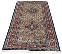 Morgenland Wollteppich Täbriz - 40 Raj Stark Gemustert Blu scuro 300 x 198 cm, rechteckig, 0,8 mm Höhe, Unikat mit Zertifikat