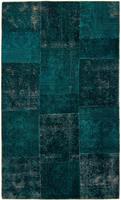 Morgenland Wollteppich Patchwork Patchwork 198 x 137 cm, rechteckig, 0,8 mm Höhe, Handgeknüpft