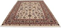 Morgenland Wollteppich Kaschmar Blumenmuster Beige 300 x 200 cm, rechteckig, 1 mm Höhe, Unikat mit Zertifikat
