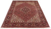 Morgenland Wollteppich Bidjar - Zanjan Medaillon Rosso 208 x 139 cm, rechteckig, 1,5 mm Höhe, Unikat mit Zertifikat