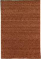 Morgenland Wollteppich Einfarbig Marrone 400 x 80 cm, rechteckig, 1,8 mm Höhe, Sehr weicher Flor