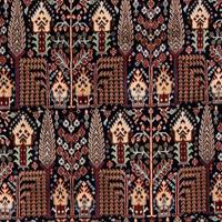 Morgenland Wollteppich Abadeh Medaillon 124 x 76 cm, rechteckig, 1 mm Höhe, Handgeknüpft
