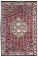 Morgenland Wollteppich Bidjar Medaillon 152 x 110 cm, rechteckig, 1,5 mm Höhe, Unikat mit Zertifikat