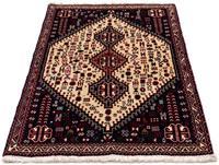Morgenland Wollteppich Abadeh Medaillon 118 x 80 cm, rechteckig, 1 mm Höhe, Handgeknüpft
