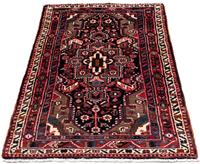 Morgenland Wollteppich Touiserkan Medaillon Beige 137 x 90 cm, rechteckig, 1 mm Höhe, Handgeknüpft