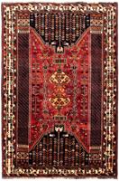 Morgenland Wollteppich Shiraz Medaillon 265 x 182 cm, rechteckig, 0,1 mm Höhe, Unikat mit Zertifikat