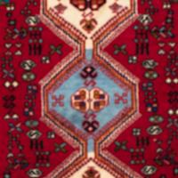 Morgenland Wollteppich Abadeh Medaillon 125 x 76 cm, rechteckig, 1 mm Höhe, Handgeknüpft