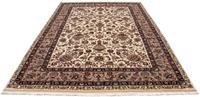 Morgenland Wollteppich Kaschmar Blumenmuster Beige 305 x 198 cm, rechteckig, 1 mm Höhe, Unikat mit Zertifikat