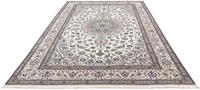 Morgenland Wollteppich Nain 6la Medaillon Beige 300 x 203 cm, rechteckig, 0,6 mm Höhe, Unikat mit Zertifikat
