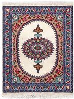 Morgenland Wollteppich Meymeh Durchgemustert Beige 158 x 112 cm, rechteckig, 1 mm Höhe, Unikat mit Zertifikat