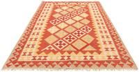 Morgenland Wollteppich Kelim Fars Durchgemustert 176 x 135 cm, rechteckig, 0,4 mm Höhe, Wendeteppich