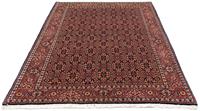 Morgenland Wollteppich Bidjar - Zanjan Stark Gemustert Blu scuro 209 x 140 cm, rechteckig, 1,5 mm Höhe, Unikat mit Zertifikat