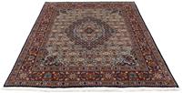 Morgenland Wollteppich Moud Stark Gemustert Beige 197 x 148 cm, rechteckig, 1 mm Höhe, Unikat mit Zertifikat