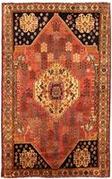 Morgenland Wollteppich Shiraz Stark Gemustert 240 x 152 cm, rechteckig, 0,1 mm Höhe, Unikat mit Zertifikat