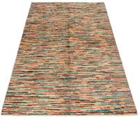 Morgenland Wollteppich Streifen Multicolore 180 x 120 cm, rechteckig, 0,8 mm Höhe, Handgeknüpft