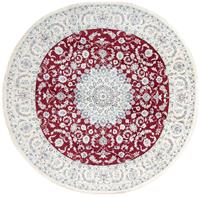 Morgenland Wollteppich Moud Felder Rosso chiaro 304 x 206 cm, rechteckig, 1 mm Höhe, Unikat mit Zertifikat