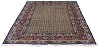 Morgenland Wollteppich Moud Stark Gemustert Beige 198 x 148 cm, rechteckig, 1 mm Höhe, Unikat mit Zertifikat