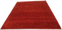 Morgenland Wollteppich Gabbeh Bordüre Rosso 244 x 177 cm, rechteckig, 1,8 mm Höhe, Unikat mit Zertifikat