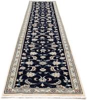 Morgenland Wollteppich Yalameh Medaillon Blu scuro 142 x 100 cm, rechteckig, 1 mm Höhe, Handgeknüpft