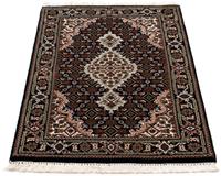 Morgenland Wollteppich Täbriz Medaillon 141 x 73 cm, rechteckig, 1 mm Höhe, Handgeknüpft