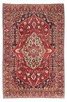 Morgenland Wollteppich Bachtiar Medaillon Rosso scuro 333 x 212 cm, rechteckig, 1 mm Höhe, Unikat mit Zertifikat