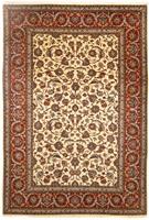 Morgenland Wollteppich Golpayegan Durchgemustert Beige chiaro 356 x 250 cm, rechteckig, 1 mm Höhe, Unikat mit Zertifikat