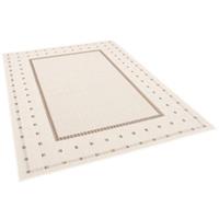 Pergamon In & Outdoor Teppich Flachgewebe Campus Bordüre Teppiche beige Gr. 80 x 150