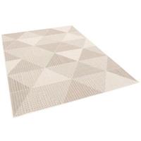 Pergamon In & Outdoor Teppich Flachgewebe  Campus Rauten Teppiche beige Gr. 80 x 150