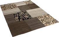 THEKO Natur Teppich Indo Nepal Patana Patchwork Teppiche braun Gr. 70 x 140